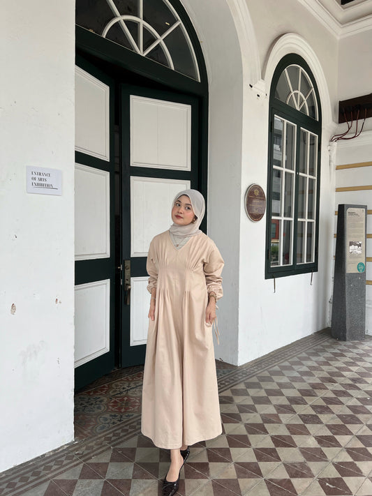 Allure Dress Cotton Linen in Sand